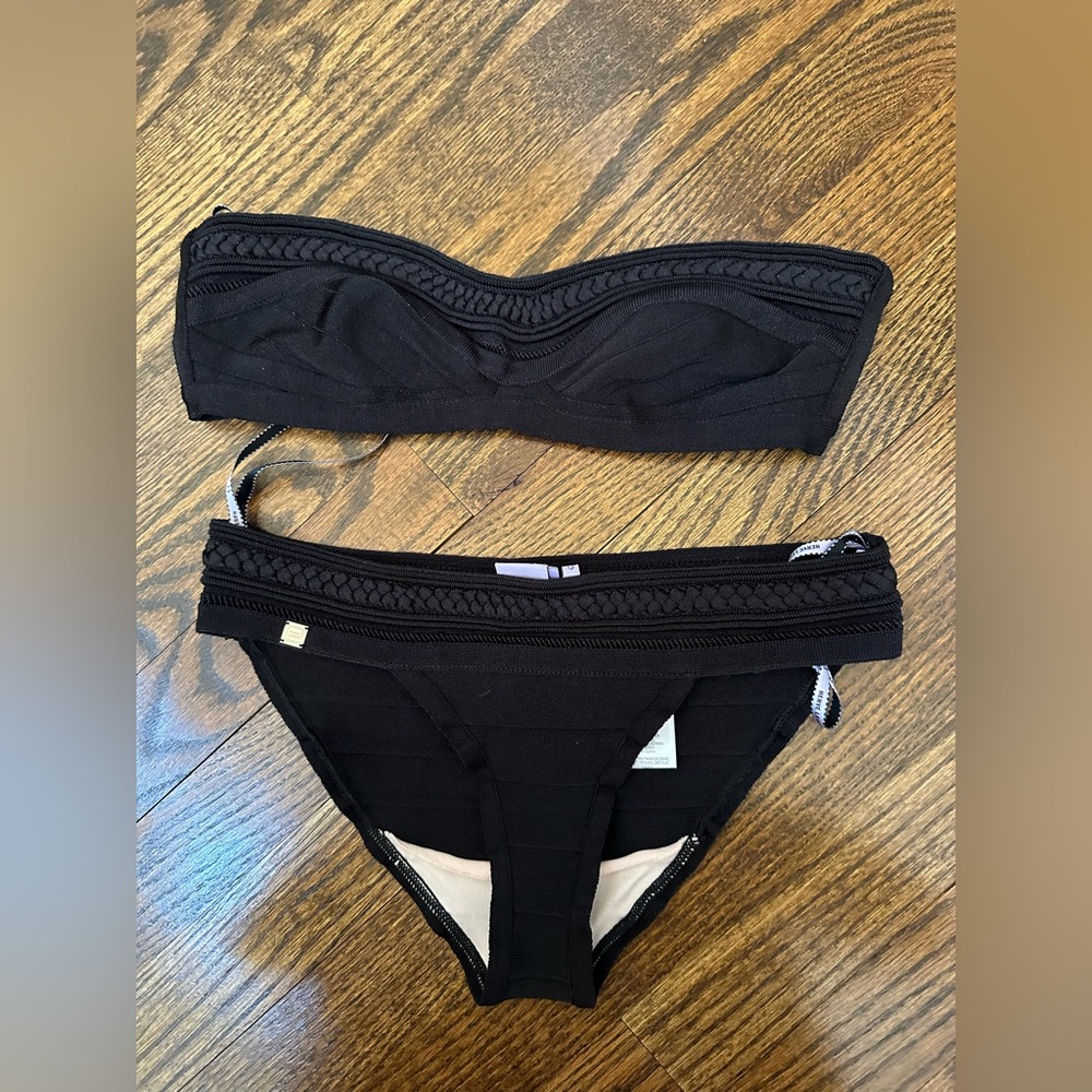 Herve Leger Black Bikini size small